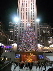 vorweihnachtliches Eislaufen vor dem Rockefeller Center (©Foto: Gaby Hildenbrandt)